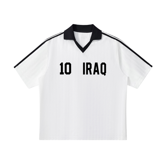 Iraq Retro 1986 Inspired Tee - WHITE/GOLD