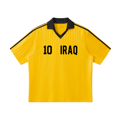 Iraq Retro 1986 Inspired Tee - WHITE/GOLD